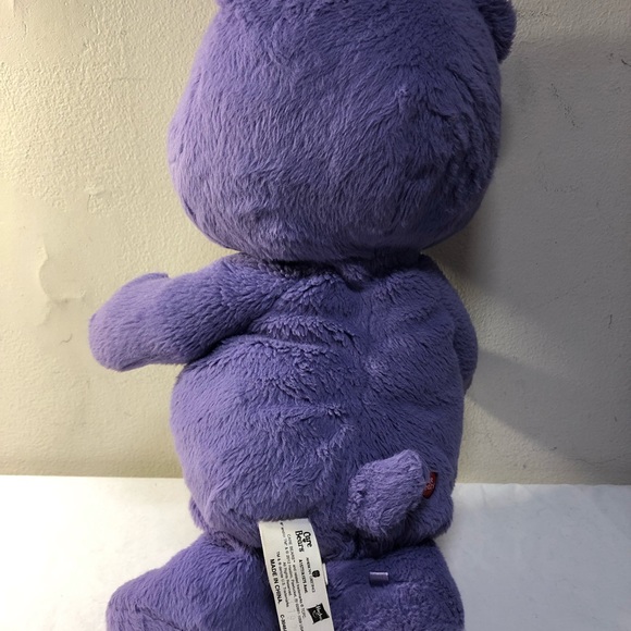 Care Bear Harmony Bear Plush Purple Embroidered Belly 13" Hasbro - Picture 6 of 7